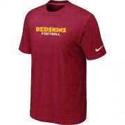Wholesale Cheap Nike Washington Redskins Sideline Legend Authentic Font Dri-FIT NFL T-Shirt Red