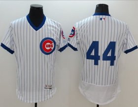 Wholesale Cheap Cubs #44 Anthony Rizzo White Flexbase Authentic Collection Cooperstown Stitched MLB Jersey