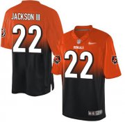Wholesale Cheap Nike Bengals #22 William Jackson III Orange/Black Men's Stitched NFL Elite Fadeaway Fashion Jersey
