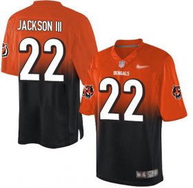 Wholesale Cheap Nike Bengals #22 William Jackson III Orange/Black Men\'s Stitched NFL Elite Fadeaway Fashion Jersey