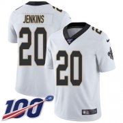 Wholesale Cheap Nike Saints #20 Janoris Jenkins White Men's Stitched NFL 100th Season Vapor Untouchable Limited Jersey