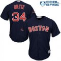Wholesale Cheap Red Sox #34 David Ortiz Navy Blue New Cool Base 2018 World Series Champions Stitched MLB Jersey