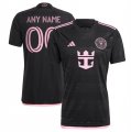Cheap Men's Inter Miami CF Custom Black 2024-25 Away Soccer Jersey