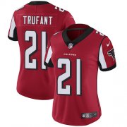 Wholesale Cheap Nike Falcons #21 Desmond Trufant Red Team Color Women's Stitched NFL Vapor Untouchable Limited Jersey