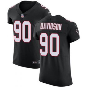Wholesale Cheap Nike Falcons #90 Marlon Davidson Black Alternate Men\'s Stitched NFL New Elite Jersey