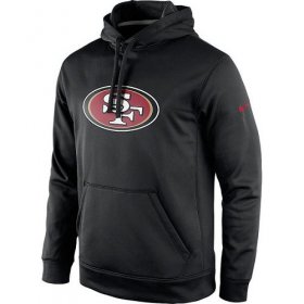 Wholesale Cheap Men\'s San Francisco 49ers Nike Black KO Logo Essential Pullover Hoodie