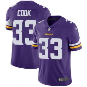 Wholesale Cheap Nike Vikings #33 Dalvin Cook Purple Team Color Men\'s Stitched NFL Vapor Untouchable Limited Jersey