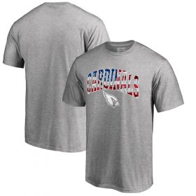 Wholesale Cheap Men\'s Arizona Cardinals Pro Line by Fanatics Branded Heathered Gray Banner Wave T-Shirt