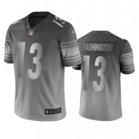 Wholesale Cheap Pittsburgh Steelers #13 James Washington Silver Gray Vapor Limited City Edition NFL Jersey