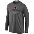 Wholesale Cheap Nike Arizona Cardinals Critical Victory Long Sleeve T-Shirt Dark Grey