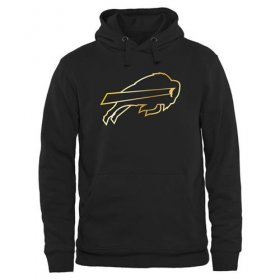 Wholesale Cheap Men\'s Buffalo Bills Pro Line Black Gold Collection Pullover Hoodie