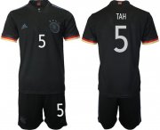 Wholesale Cheap Men 2020-2021 European Cup Germany away black 5 Adidas Soccer Jersey