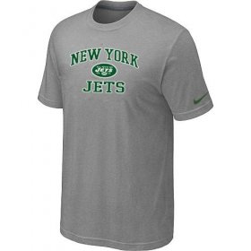 Wholesale Cheap Nike NFL New York Jets Heart & Soul NFL T-Shirt Light Grey