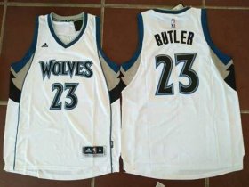 Wholesale Cheap Men\'s Minnesota Timberwolves #23 Jimmy Butler White Stitched NBA adidas Revolution 30 Swingman Jersey