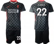 Wholesale Cheap Men 2020-2021 club Liverpool Second away 20 black Soccer Jerseys