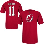 Wholesale Cheap New Jersey Devils #11 Stephen Gionta Reebok Name and Number Player T-Shirt Red