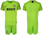 Wholesale Cheap Inter Milan Blank Green Goalkeeper Soccer Club Jersey