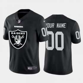 Wholesale Cheap Las Vegas Raiders Custom Black Men\'s Nike Big Team Logo Vapor Limited NFL Jersey
