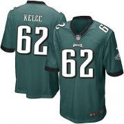 Wholesale Cheap Nike Eagles #62 Jason Kelce Midnight Green Team Color Youth Stitched NFL New Elite Jersey
