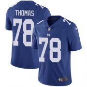 Wholesale Cheap Nike Giants #78 Andrew Thomas Royal Blue Team Color Men's Stitched NFL Vapor Untouchable Limited Jersey
