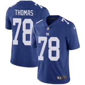 Wholesale Cheap Nike Giants #78 Andrew Thomas Royal Blue Team Color Men\'s Stitched NFL Vapor Untouchable Limited Jersey