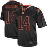 Wholesale Cheap Nike Bengals #14 Andy Dalton Lights Out Black Men's Stitched NFL Elite Jersey