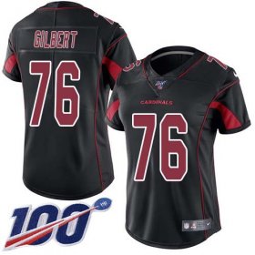 Wholesale Cheap Nike Cardinals #76 Marcus Gilbert Black Women\'s Stitched NFL Limited Rush 100th Season Jersey