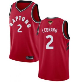 Wholesale Cheap Raptors #2 Kawhi Leonard Red 2019 Finals Bound Basketball Swingman Icon Edition Jersey