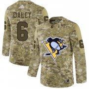 Wholesale Cheap Adidas Penguins #6 Trevor Daley Camo Authentic Stitched NHL Jersey