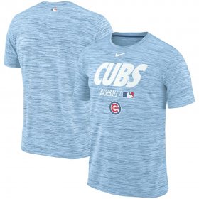 Wholesale Cheap Chicago Cubs Nike Authentic Collection Velocity Team Issue Performance T-Shirt Light Blue