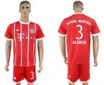 Wholesale Cheap Bayern Munchen #3 Alonso Home Soccer Club Jersey