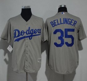 Wholesale Cheap Dodgers #35 Cody Bellinger Grey New Cool Base Stitched MLB Jersey