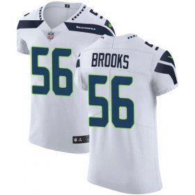 Wholesale Cheap Nike Seahawks #56 Jordyn Brooks White Men\'s Stitched NFL New Elite Jersey