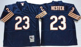 Wholesale Cheap Mitchell&Ness Bears #23 Devin Hester Blue Small No. Throwback Stitched NFL Jersey