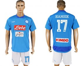 Wholesale Cheap Naples #17 Hamsik Blue Home Soccer Club Jersey