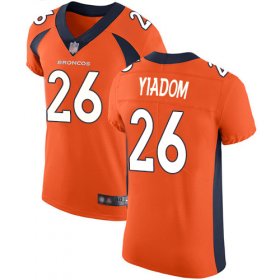 Wholesale Cheap Nike Broncos #26 Isaac Yiadom Orange Team Color Men\'s Stitched NFL Vapor Untouchable Elite Jersey