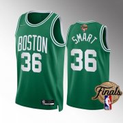 Wholesale Cheap Men's Boston Celtics #36 Marcus Smart Green 2022 Finals Stitched Jersey