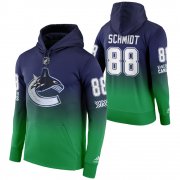 Wholesale Cheap Vancouver Canucks #88 Nate Schmidt Adidas Reverse Retro Pullover Hoodie Green