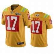Wholesale Cheap Los Angeles Rams #17 Robert Woods Gold Vapor Limited City Edition NFL Jersey