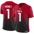 Cheap Youth Atlanta Falcons #1 Darnell Mooney Red Black 2024 F.U.S.E. Vapor Untouchable Limited Stitched Jersey