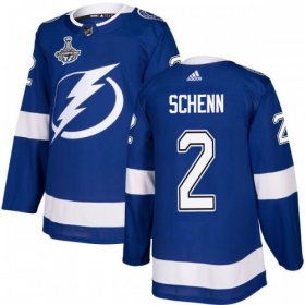 Cheap Adidas Lightning #2 Luke Schenn Blue Home Authentic 2020 Stanley Cup Champions Stitched NHL Jersey