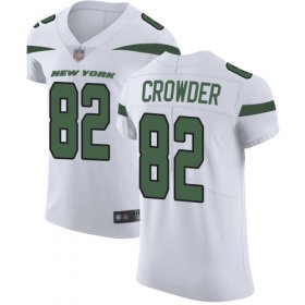 Wholesale Cheap Nike Jets #82 Jamison Crowder White Men\'s Stitched NFL Vapor Untouchable Elite Jersey