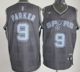 Wholesale Cheap San Antonio Spurs #9 Tony Parker Black Rhythm Fashion Jersey