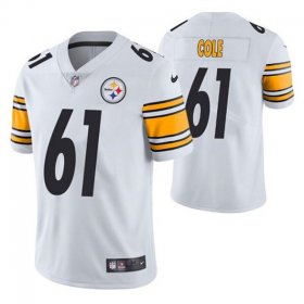 Wholesale Cheap Men\'s Pittsburgh Steelers #61 Mason Cole White Vapor Untouchable Limited Stitched Jersey