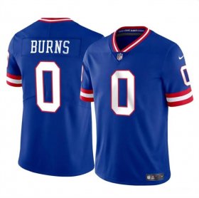 Cheap Men\'s New York Giants #0 Brian Burns Blue Throwback Vapor Untouchable Limited Football Stitched Jersey