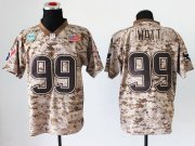 Wholesale Cheap Nike Texans #99 J.J. Watt Camo Men's Stitched NFL New Elite USMC Jersey
