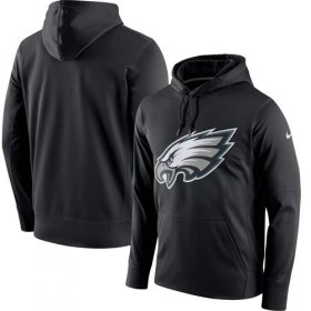 Wholesale Cheap Men\'s Philadelphia Eagles Nike Black Circuit Logo Essential Performance Pullover Hoodie