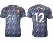 Wholesale Cheap Men 2021-2022 Club Arsenal Second away aaa version blue 12 Soccer Jersey