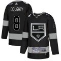 Wholesale Cheap Adidas Kings X Dodgers #8 Drew Doughty Black Authentic City Joint Name Stitched NHL Jersey