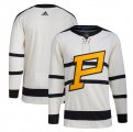 Cheap Men's Pittsburgh Penguins Blank Cream 2023 Winter Classic Stitched Jersey